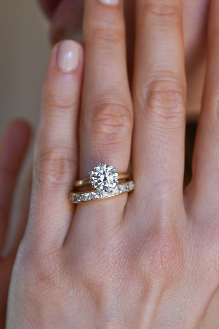 Tiffany & Co. Round Brilliant 2.31 Carat Yellow Gold Diamond Solitaire Vintage Engagement Ring