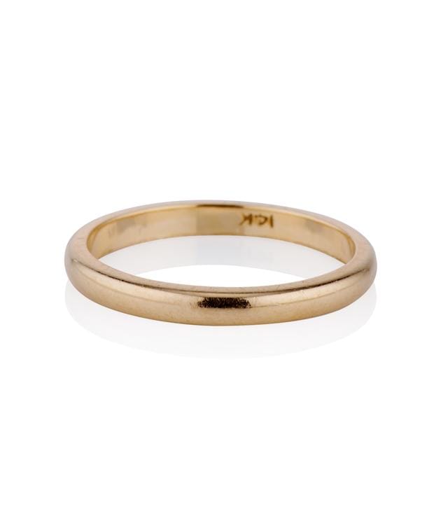 1960's Vintage 14K Yellow Gold Wedding Band- Size 4