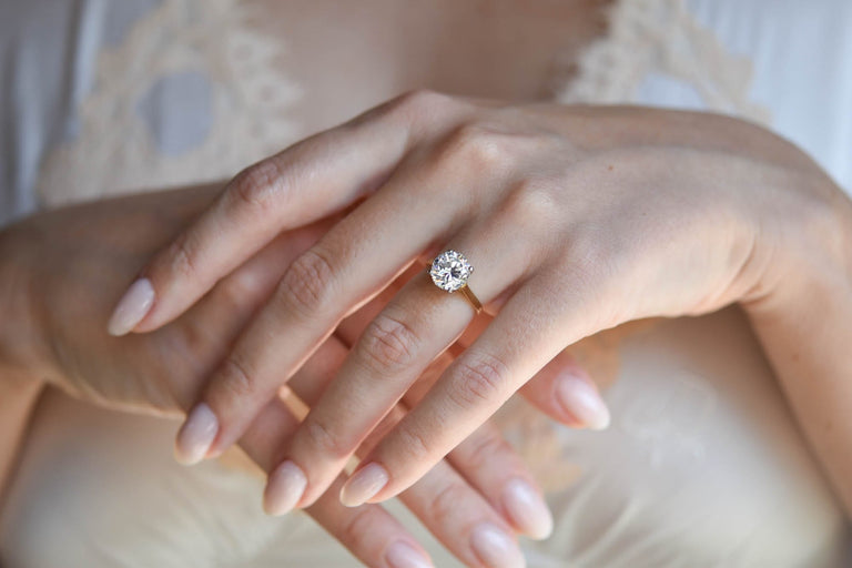 Cartier 2.89 Carat Diamond Solitaire Vintage Engagement Ring
