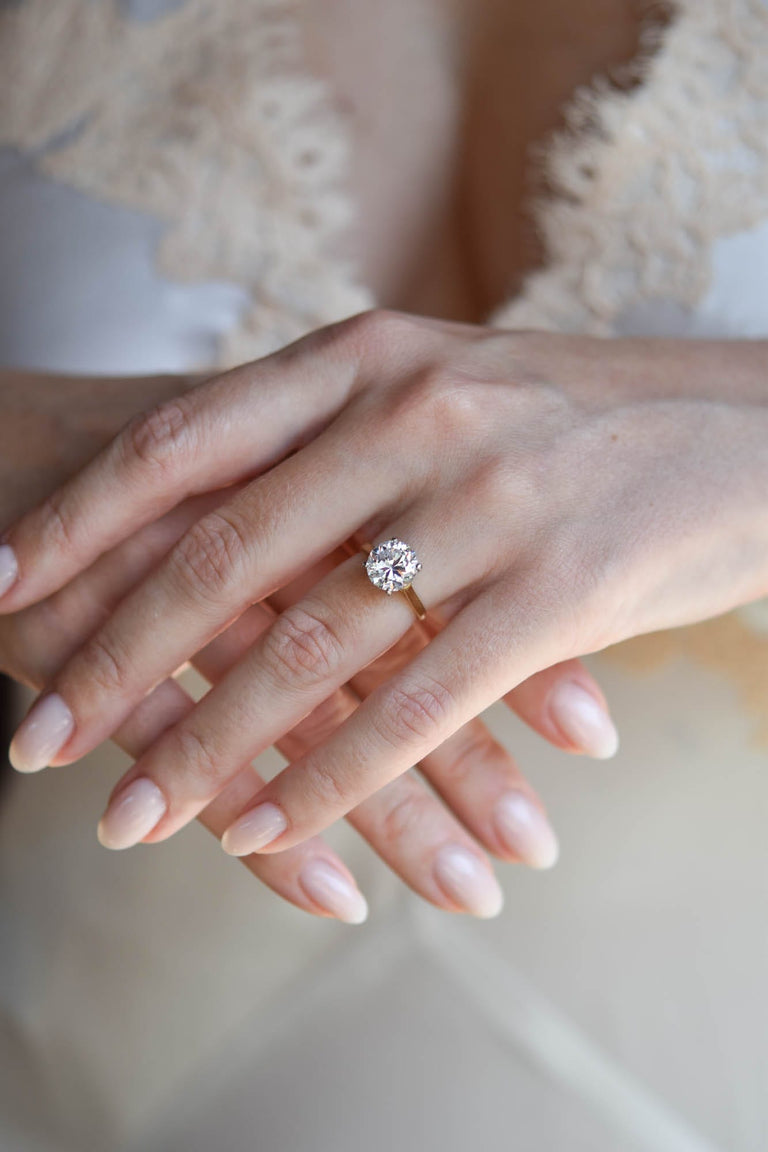 Cartier 2.89 Carat Diamond Solitaire Vintage Engagement Ring