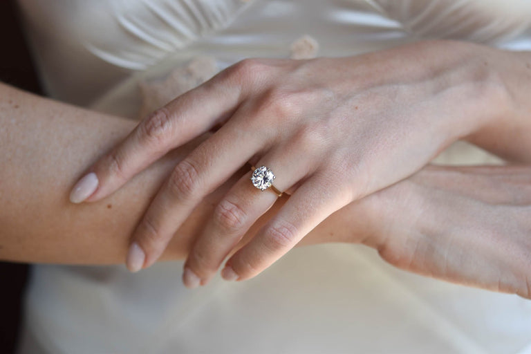 Cartier 2.89 Carat Diamond Solitaire Vintage Engagement Ring