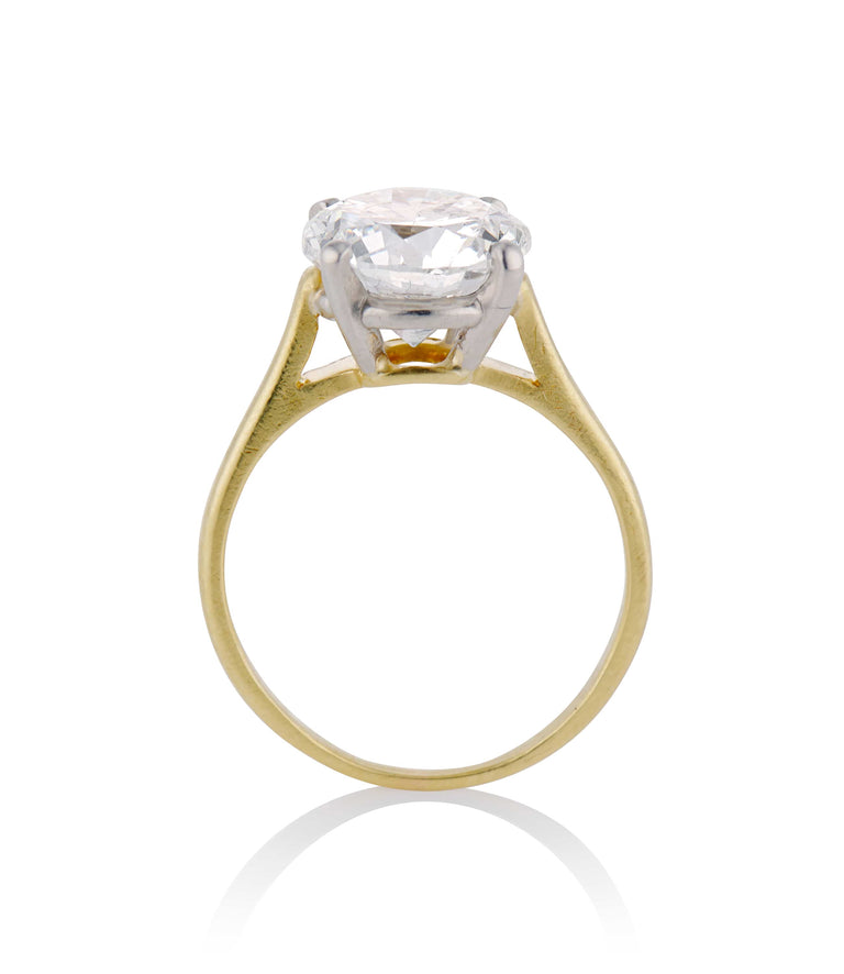 Cartier 2.89 Carat Diamond Solitaire Vintage Engagement Ring