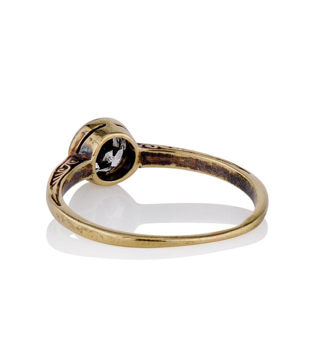 Victorian .57 Carat Old European Cut Diamond Antique Solitaire Engagement Ring