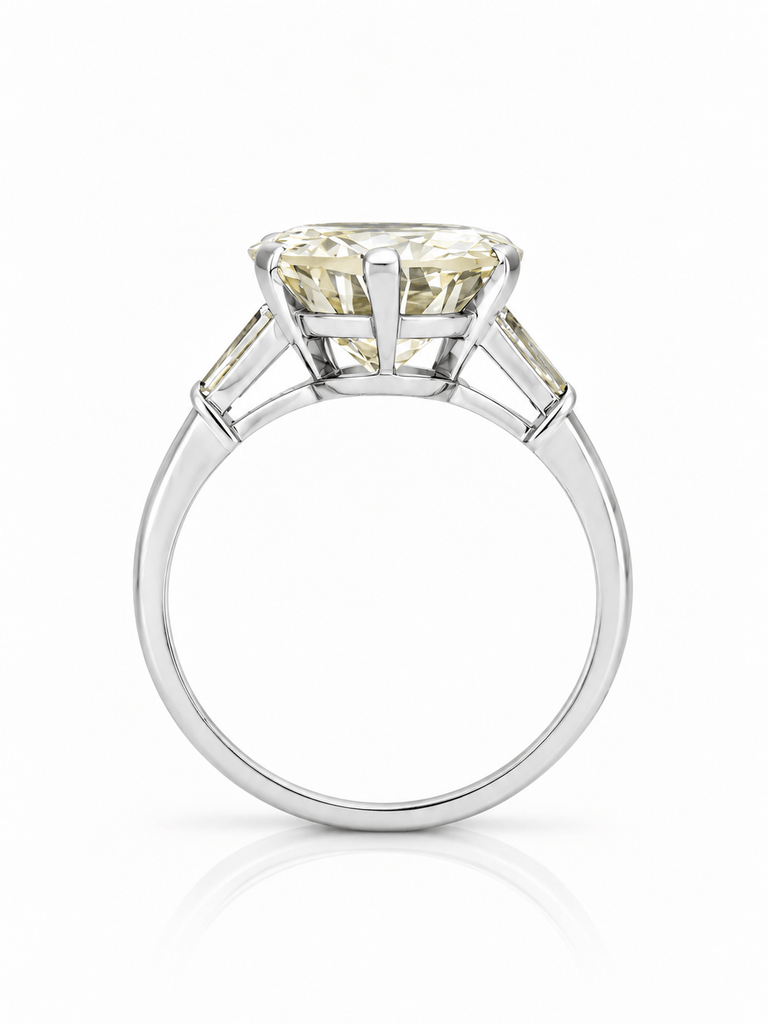 Bulgari 5.02 Carat Diamond Platinum Vintage Engagement Ring