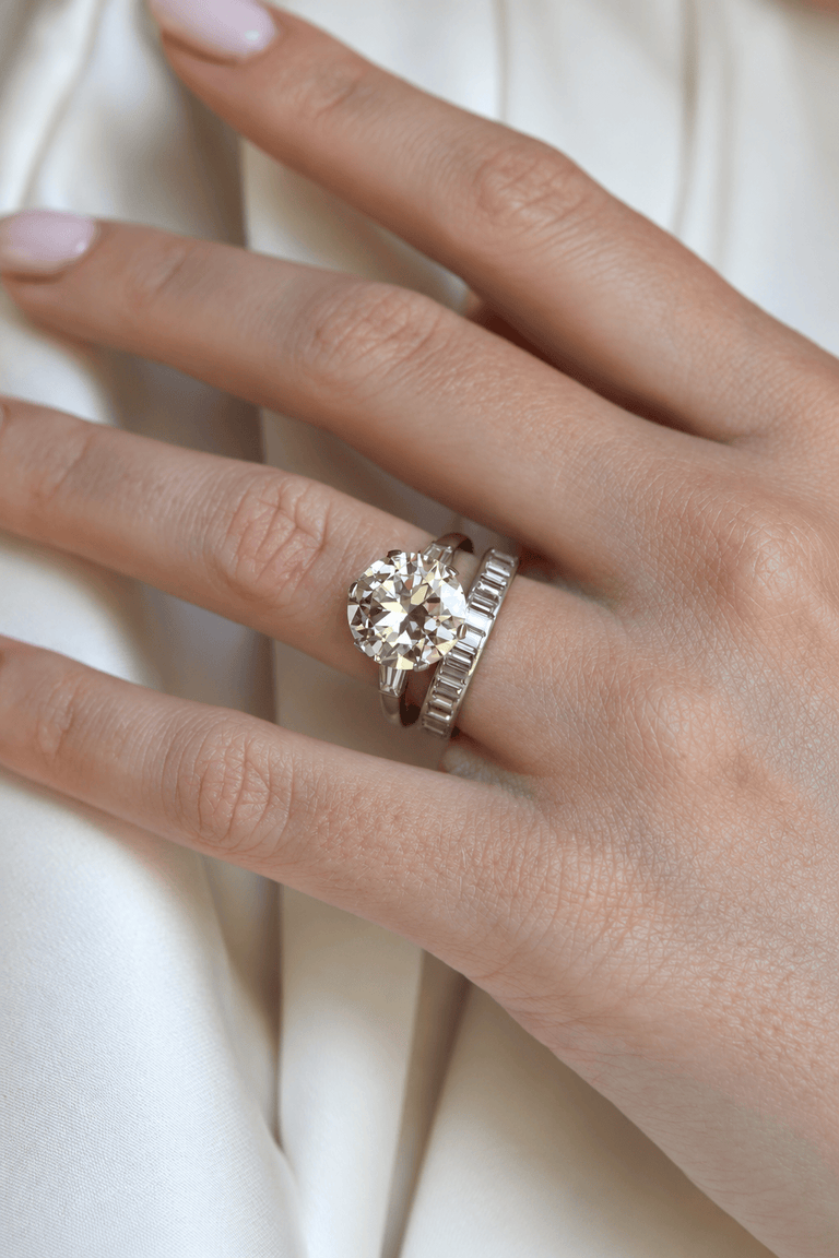 Bulgari 5.02 Carat Diamond Platinum Vintage Engagement Ring