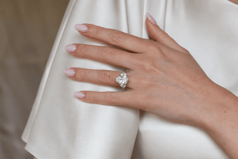 Cartier 4.07 Carat Pear Cut Diamond Platinum Vintage Engagement Ring