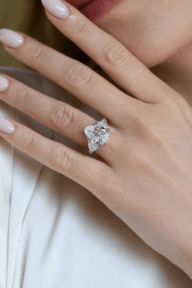 Cartier 4.07 Carat Pear Cut Diamond Platinum Vintage Engagement Ring