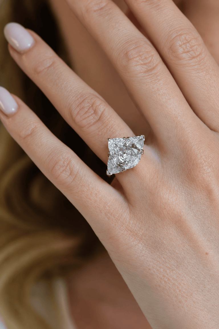 Cartier 4.07 Carat Pear Cut Diamond Platinum Vintage Engagement Ring